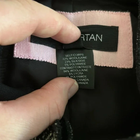 PINK TARTAN Herringbone Jacket/Blazer - Picture 5 of 5